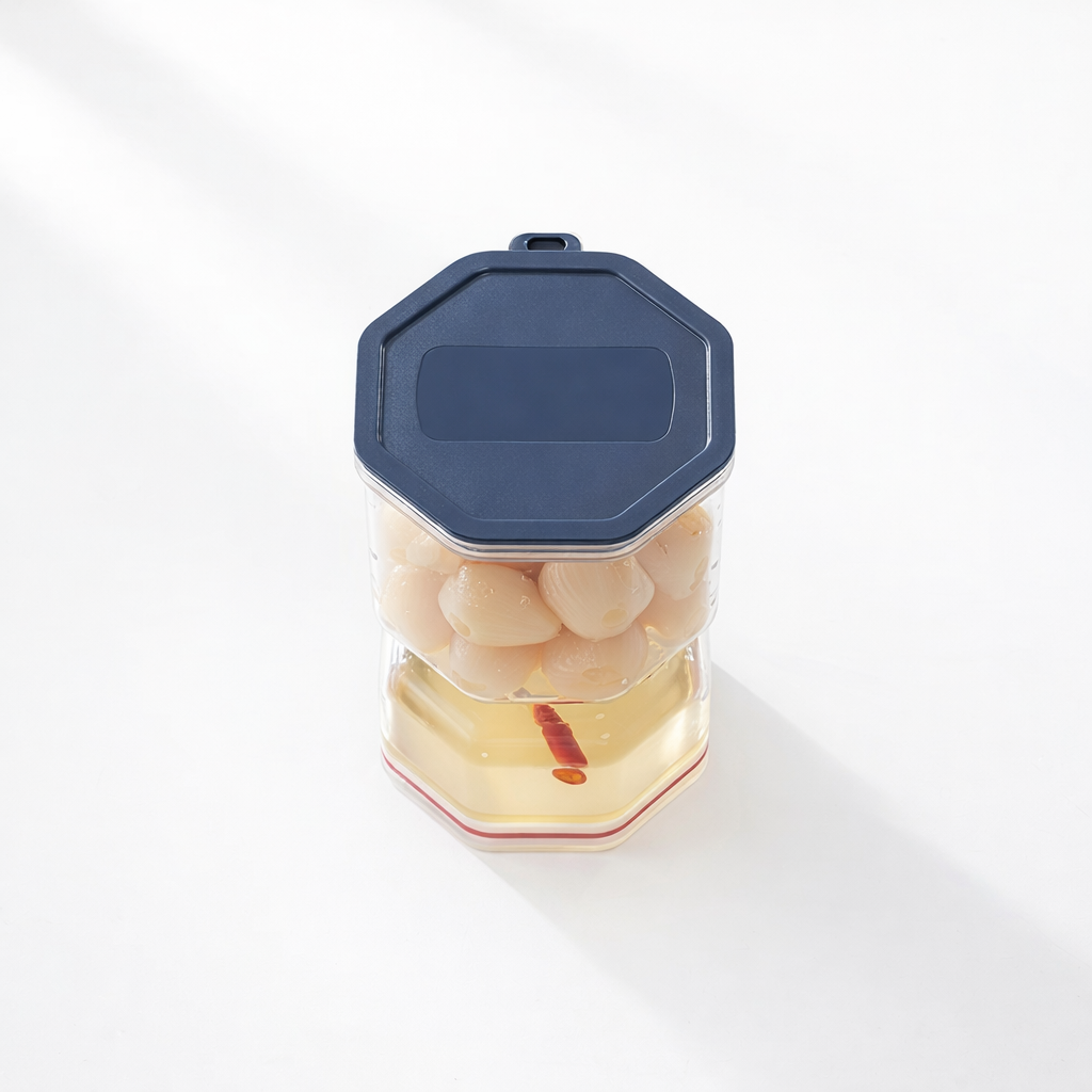 Flip Pickle Jar – Double Compartment Food Storage Container